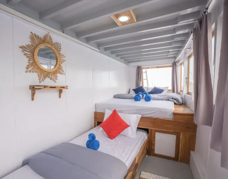Kamar Private Cabin 1, ber-AC, kamar mandi dalam, 2 tamu di Kapal IJC