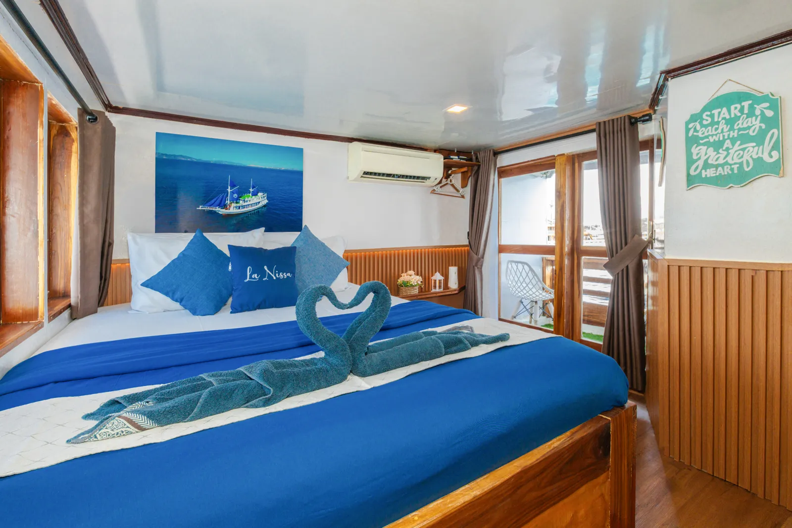 Master Cabin di kapal Lanissa